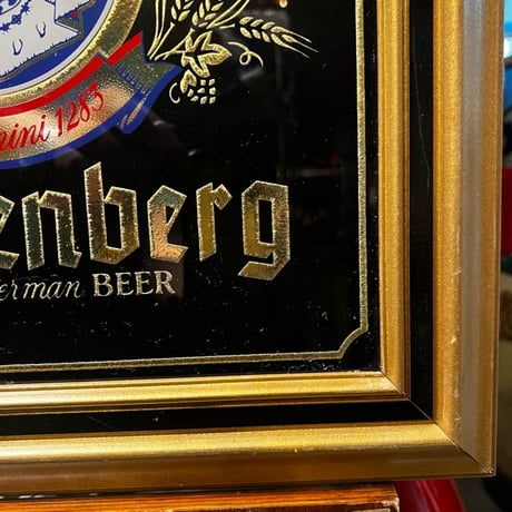Vintage Furstenberg ドイツビール パブミラー SIGN 18-275