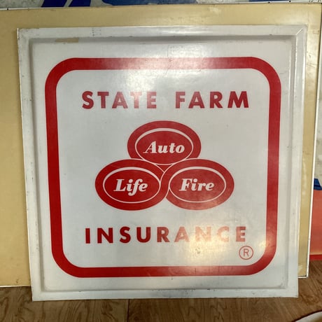 STATE FARM　ヴィンテージ　大型プラスチック看板　16-200