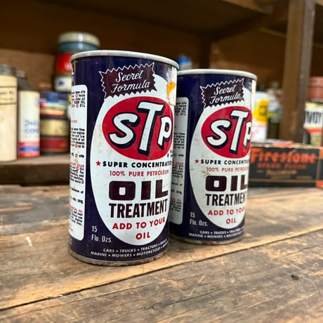 Vintage STP OIL CAN (中身入り) 17-77-19