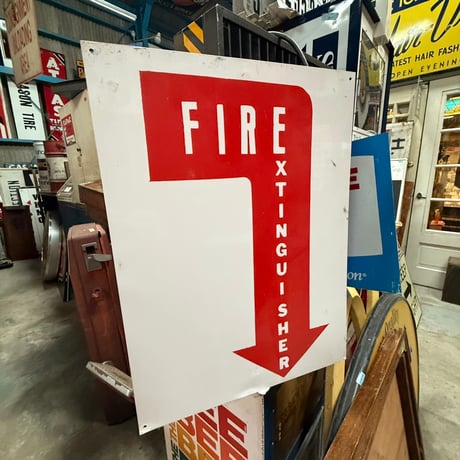 Vintage FIRE EXTINGUSHER SIGN 18-218-5