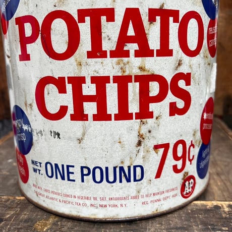 Vintage Potato Chips Can 12-55