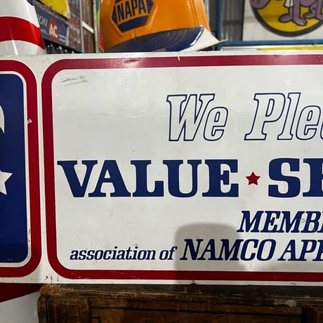 Vintage NAMCO APPROVED 両面SIGN 19-108-130