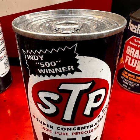 Vintage STP OIL CAN (中身入り) 17-77-27
