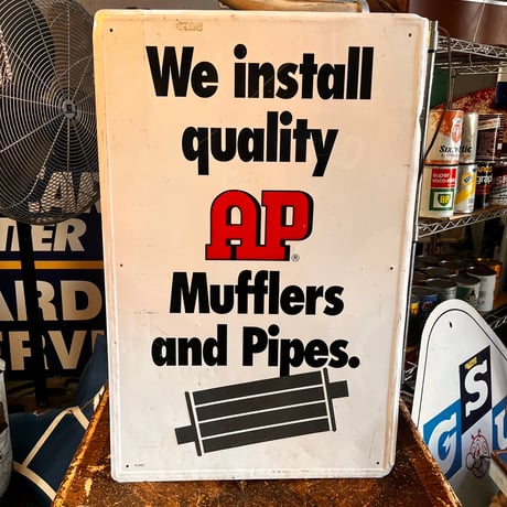 Vintage AP Mufflers sign 18-97
