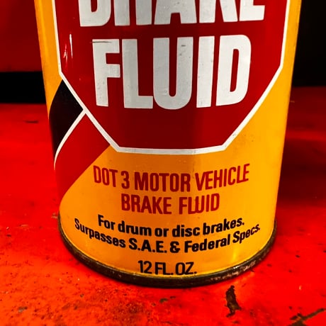 Vintage BRAKE FLUID OIL CAN  (中身入り)19-247-10