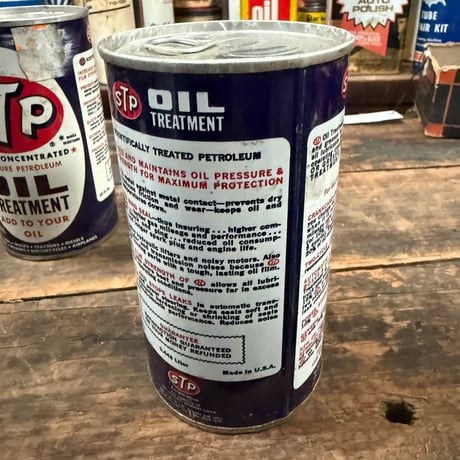 Vintage STP OIL CAN (中身入り) 17-77-14