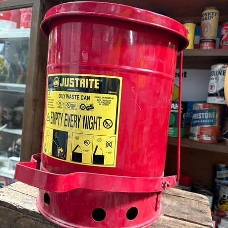 Vintage OILY WASTE CAN 18-250
