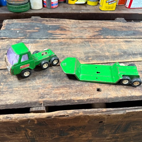 Vintage Buddy L社製 ローボーイトレーラートラック ミニカー 21-186