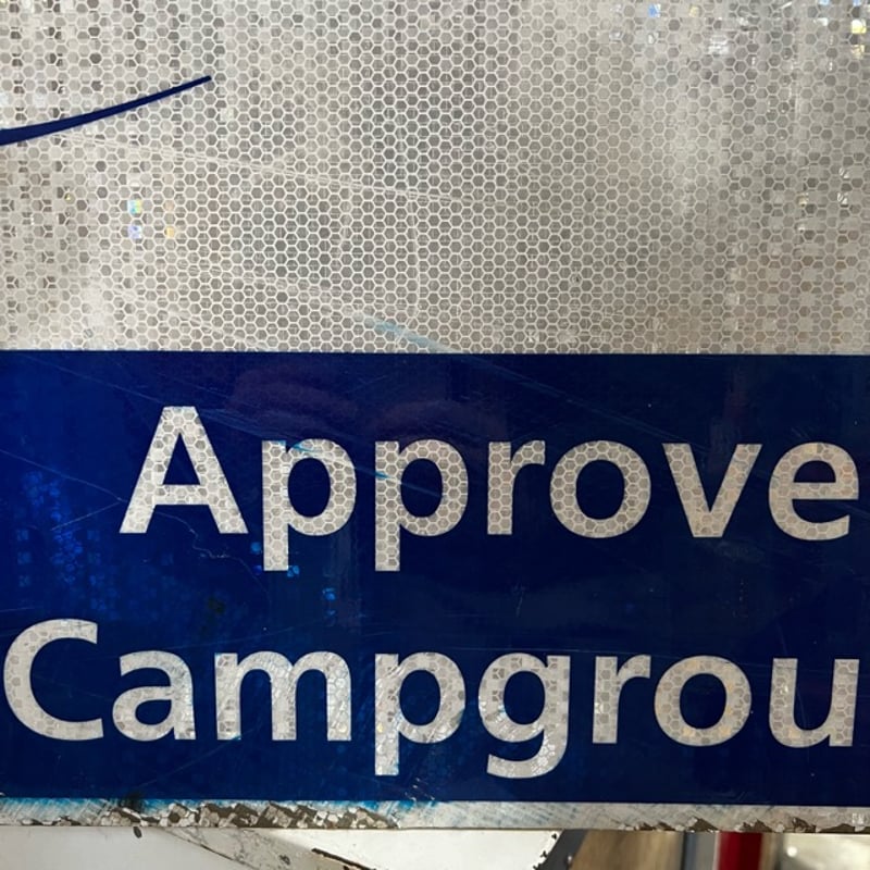 Vintage AAA Approved Campground 両面 看板 19-201-5 | BigBear
