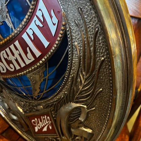 Vintage SCHLITZ Beer プラスチック看板 17-337