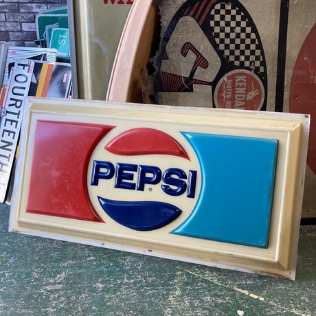 PEPSI　ヴィンテージ　大型プラスチック看板　15-282-2