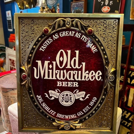 Vintage Old Milwaukee BEER SIGN　17-322