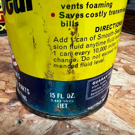 Vintage Smooth-Seal Transmission Fluid Can 16-c-64