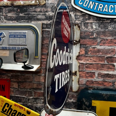 Vintage Goodrich TIRES 琺瑯 看板 16ー126