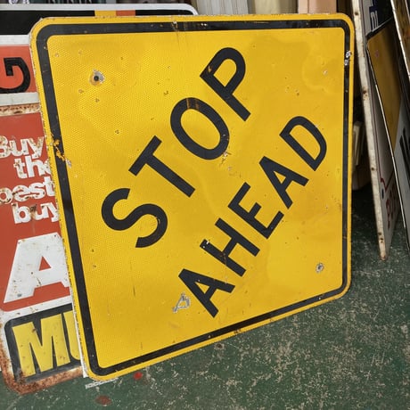 ヴィンテージ　ロードサイン　道路標識　16-319-56