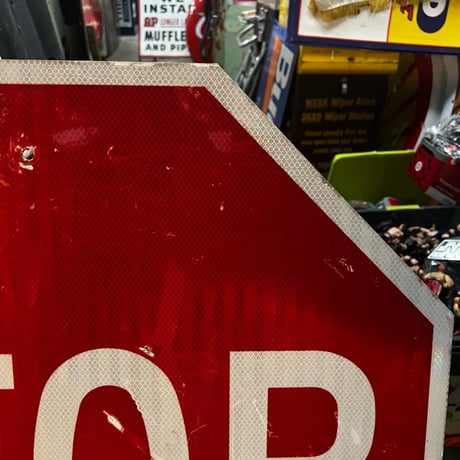 ヴィンテージ　ロードサイン　STOP　14-387-7