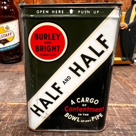 Vintage HALF & HALF TOBACCO CAN 19-122-13