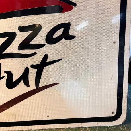 PIZZA　HUT　＆　QUALITY　SUITES　ヴィンテージ　両面看板　(13)296-3