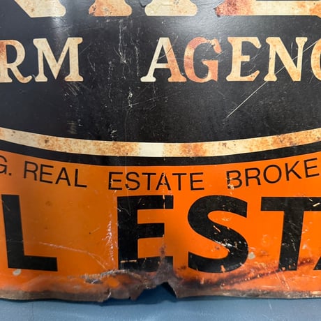 Vintage UNITED FARM AGENCY 両面看板 20-226