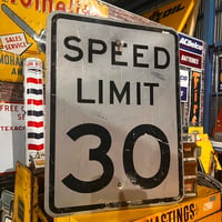 Vintage SPEEDLIMIT30 ROADSIGN 道路標識 20-155-44