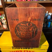 Vintage SOCONY STANDARD OIL 木箱 20-61
