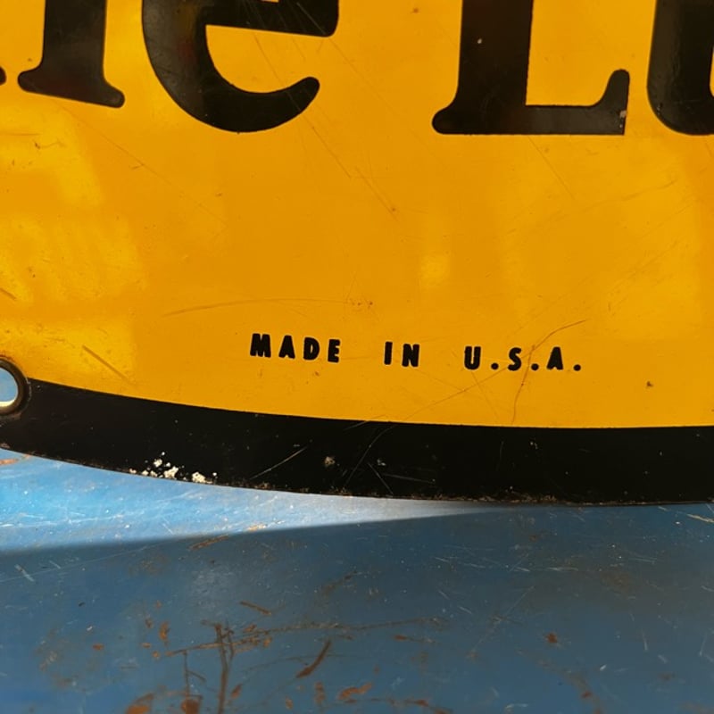 Vintage 1971 PENNZOIL 両面 看板 17-299 | BigBear On