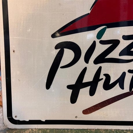 PIZZA　HUT　＆　QUALITY　SUITES　ヴィンテージ　両面看板　(13)296-3