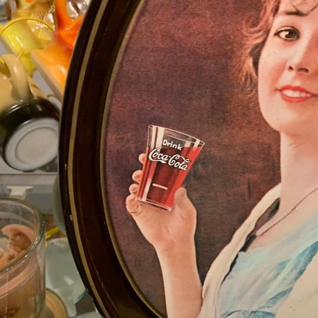 Coca-Cola　コカコーラ　ヴィンテージ　トレイ　楕円II