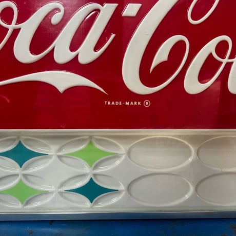 Vintage CocaCola VendingMachine Panel Sign 1960's 17-164