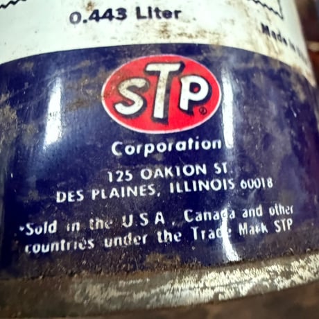 Vintage STP OIL CAN (中身入り) 17-77-19