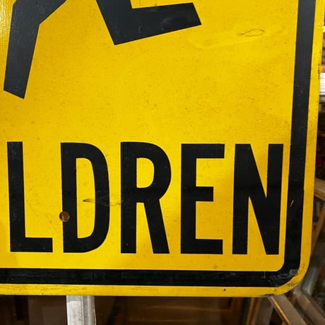 Vintage SLOW CHILDREN SIGN 19-112-2