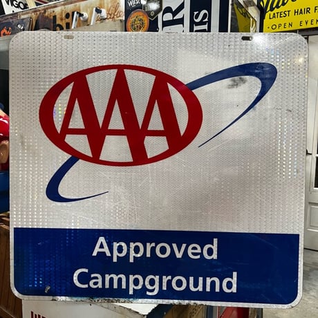 Vintage AAA Approved Campground 両面 看板 19-201-5