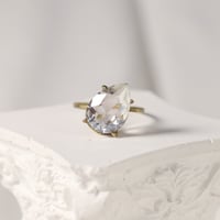 【定番商品】シンプルリング（真鍮×ガラス　クリア）