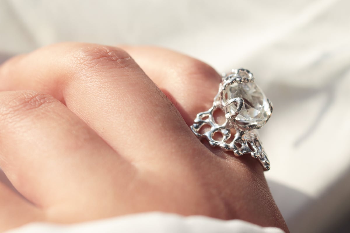 ハンドメイドリング　SV950 SV950リング「whisper：D」 | Torusya jewelry