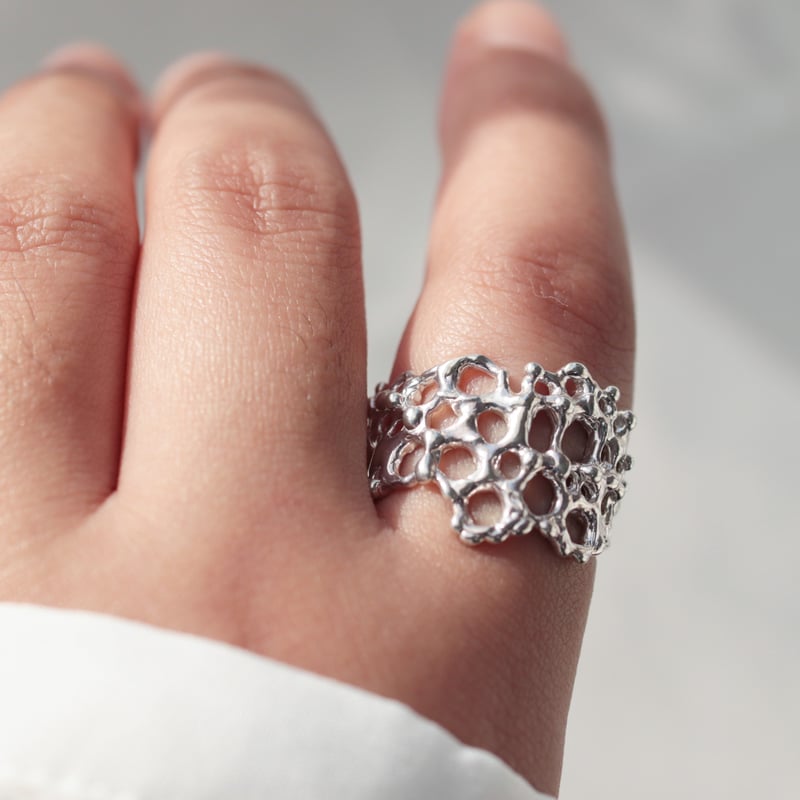 シルバーリング　17号　SV950 SV950/Pd ルビー ダイヤモンド スネークデザインリング シルバー