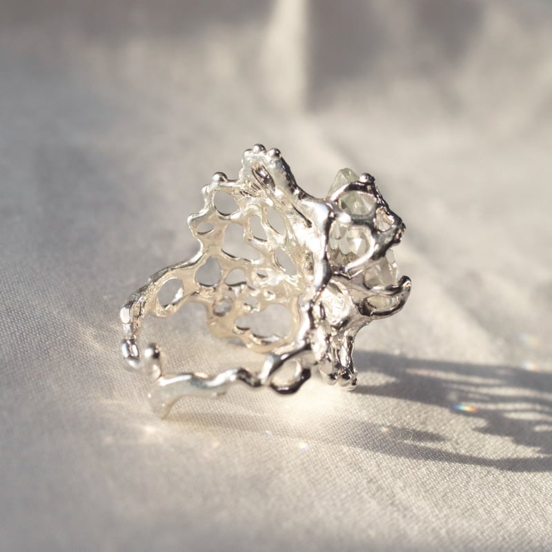 ハンドメイドリング　SV950 SV950リング「whisper：D」 | Torusya jewelry