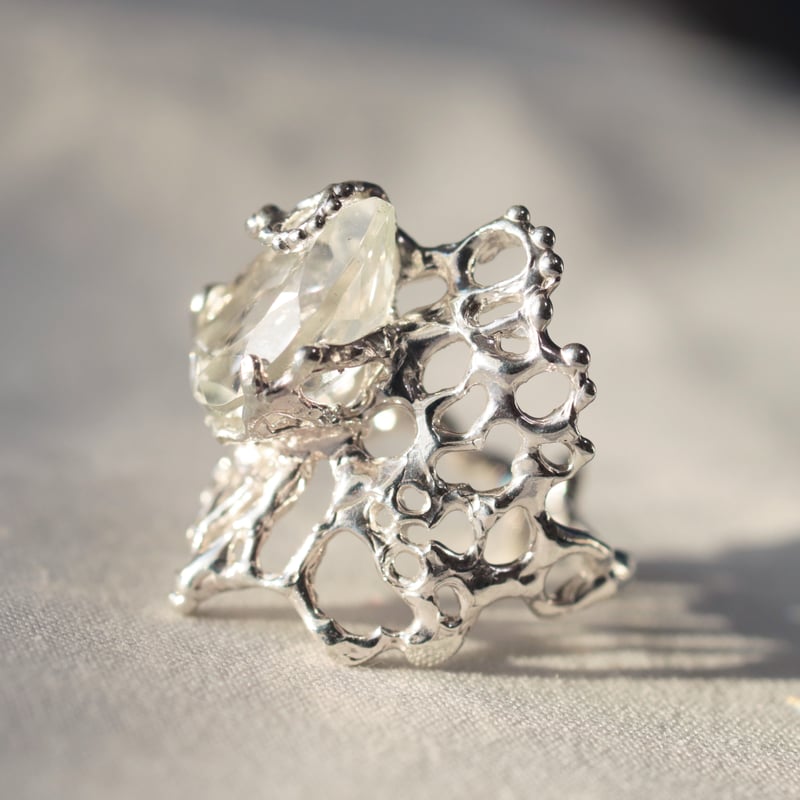 シルバーリング　17号　SV950 SV950リング「whisper：A」 | Torusya jewelry