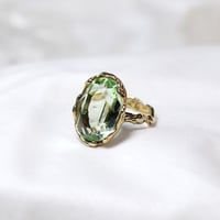 【サイズUP可能】whisper シリーズ 「Brass×カットガラス(ミントグリーン)」一点もの