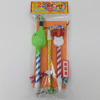１・２・３セット吹き戻し（ゾウ・ウサギ・三本付き）