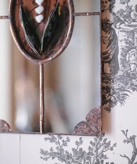 Miroir fleuri-Muguet-