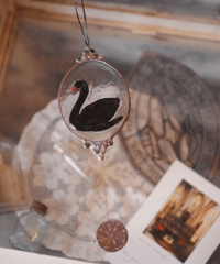 Black swan ornament