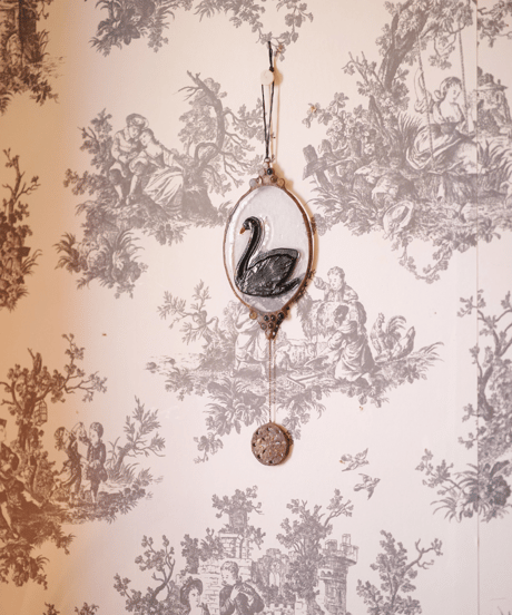 Black swan ornament