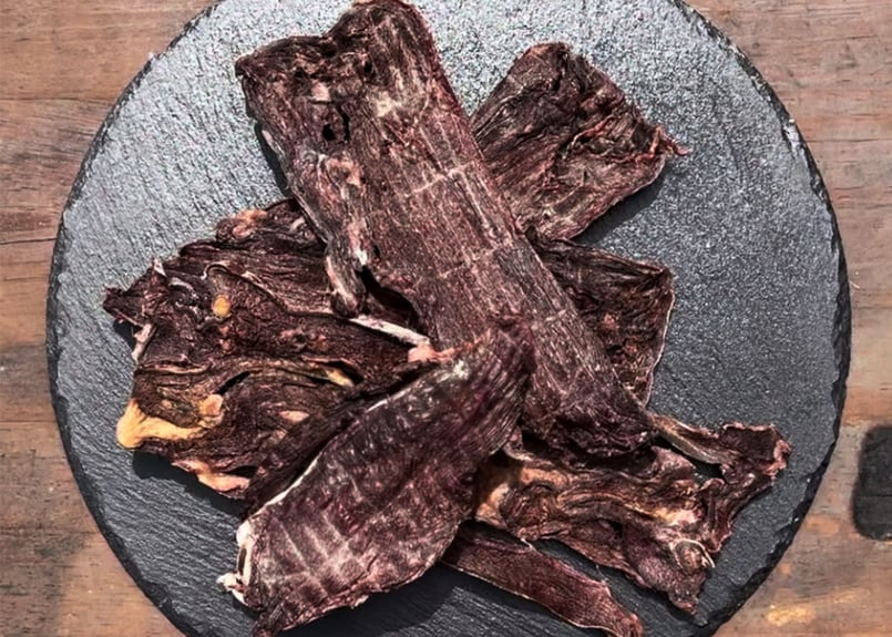 ペット用】熊本県産 鹿肉ジャーキー 薄切り 選べる容量 無添加 犬の