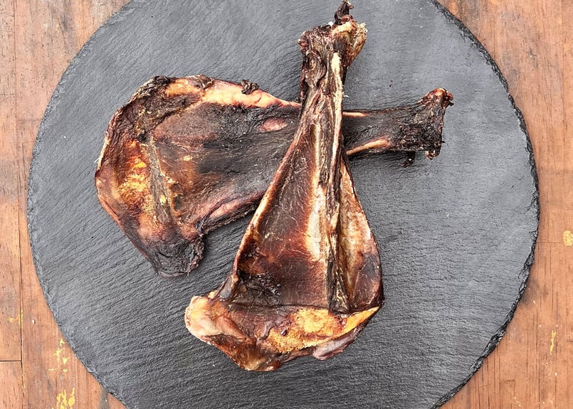 ペット用】熊本県産 鹿うちわ骨 200g 無添加 犬のおやつ ペットの