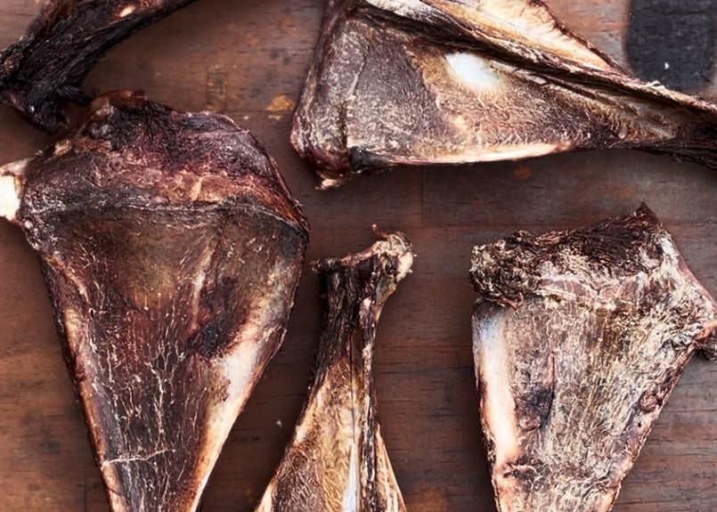 ペット用】熊本県産 鹿うちわ骨 200g 無添加 犬のおやつ ペットの