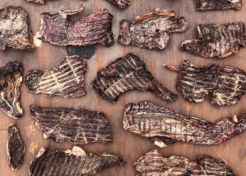 ペット用】熊本県産 鹿肉ジャーキー500g お得用 無添加 犬のおやつ