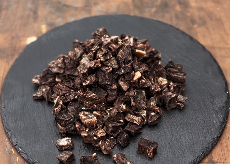 【タンタン】カット鹿骨ジャーキーセット　トライプ入りミンチキューブ エアドライ 鹿トライプジャーキー 50g - ROCCA