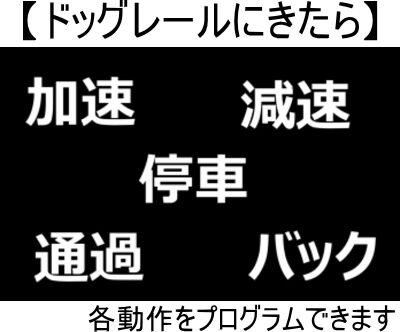 位置センサー付きプログラミング列車＆ドッグレール （マイクロ