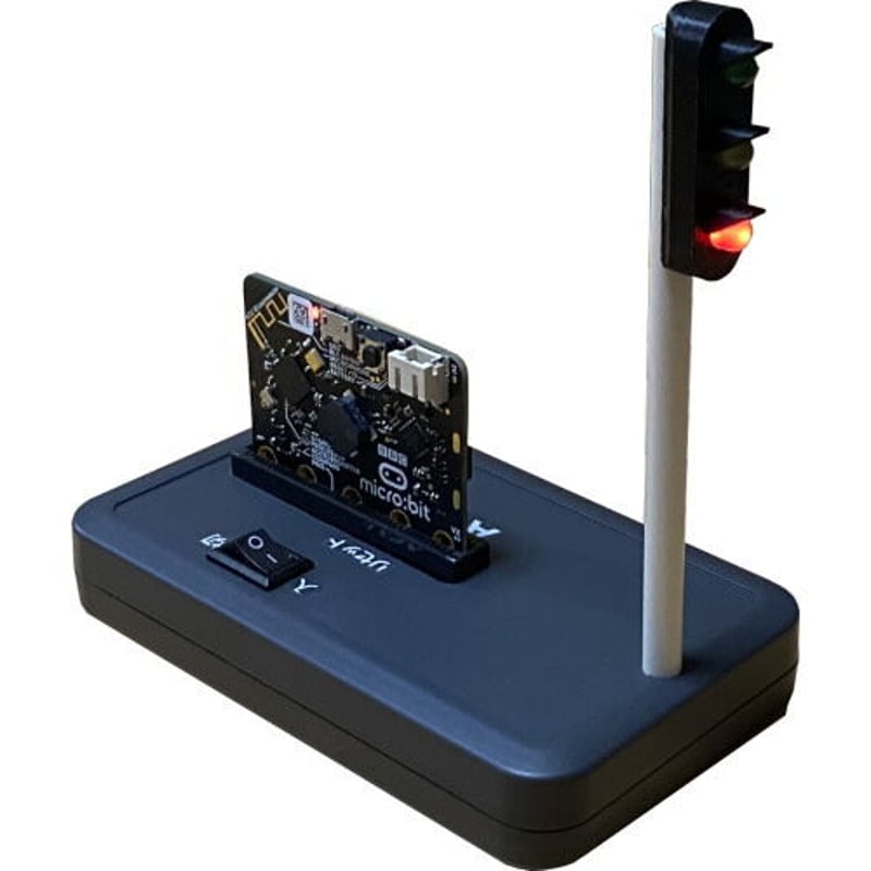 プログラミング列車（ 位置センサー・ドッグレール付き）　マイクロビット 無し 位置センサー付きプログラミング列車＆ドッグレール （マイクロ