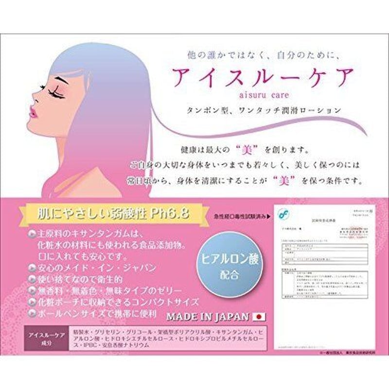 ピコ アイスルーケア 120本 弱酸性Ph6.8 日本製 注入式潤滑ゼリー アイスルーケア 120本入り（3箱セット